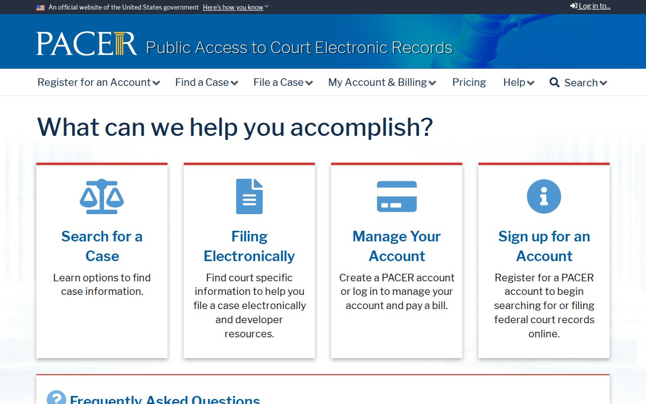 PACER search for federal criminal cases in Escambia County